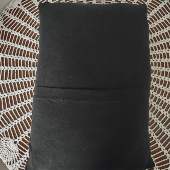 Rag Frog Revival Throw pillow COVER ONLY made from Upcycled T-shirt size 11"x14" - Picture 4 of 4